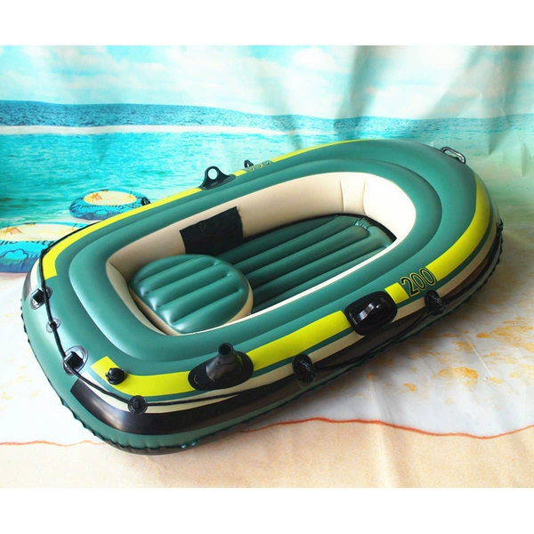 ☆Limited time sale☆Double-tube thickened green two-person [bare boat] boat