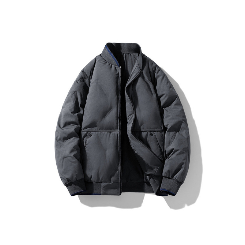 Chaqueta de algodón de gran tamaño de M-8XL para hombre 2024 otoño e invierno nuevo estilo chaqueta de algodón de plumón de invierno chaqueta de cuello de béisbol para hombre