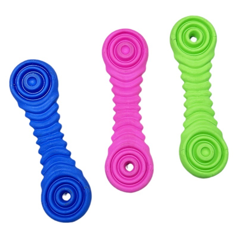 Amazon juguete para mascotas mordedura de entrenamiento aliviar la congestión del perro mordedura de palo molar resistente a la mordedura de hilo interactivo hueso perro de juguete