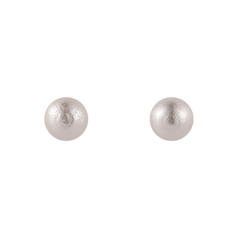 Boucles D&#39;oreilles Simples En Alliage De Perles Blanches En Gros display picture 8