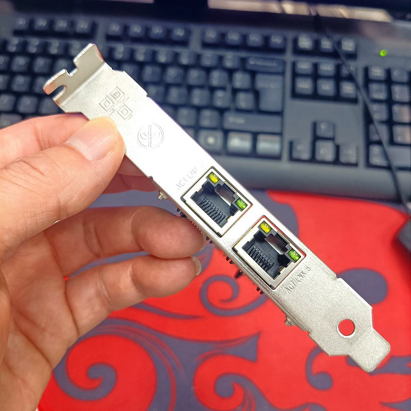 Десктопная PCI-E сетевая карта с двумя портами Intel 82576 чипсет серверная сетевая карта поддерживает конвергенцию, программный маршрутизатор ROS