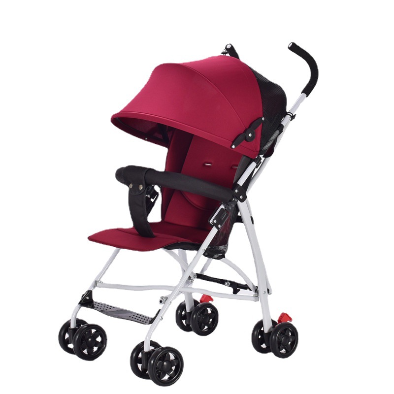 Cochecito de bebé ultraligero, plegable, con paraguas y amortiguador de gasa, portátil, ideal para bebés y niños, envío al por mayor.