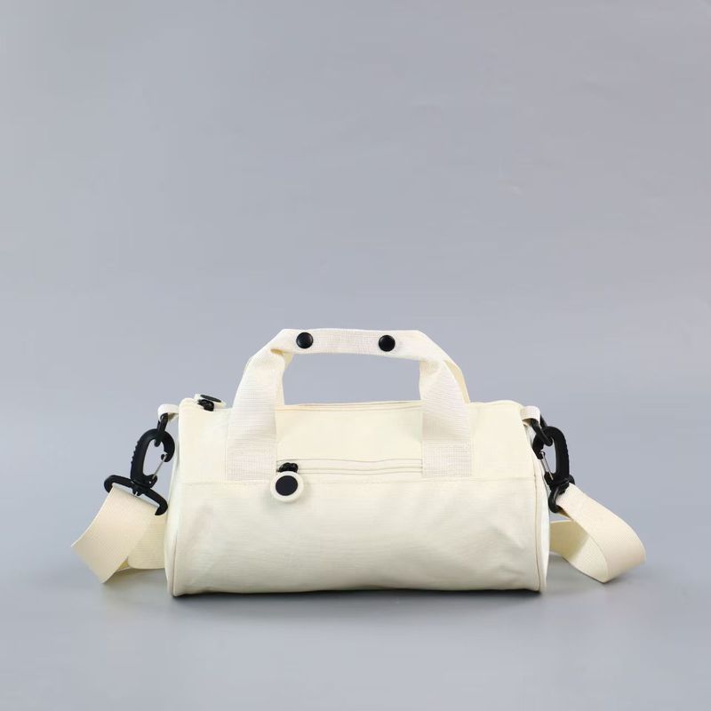 Cylindrical Bag, Yoga Dance Fitness Bag, Casual Storage Sports Bag, Compact and Convenient Multi-Pocket Textured Commuter Crossbody Bag