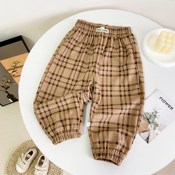 Cartoon children's demi-season velvet casual trousers for boys for…