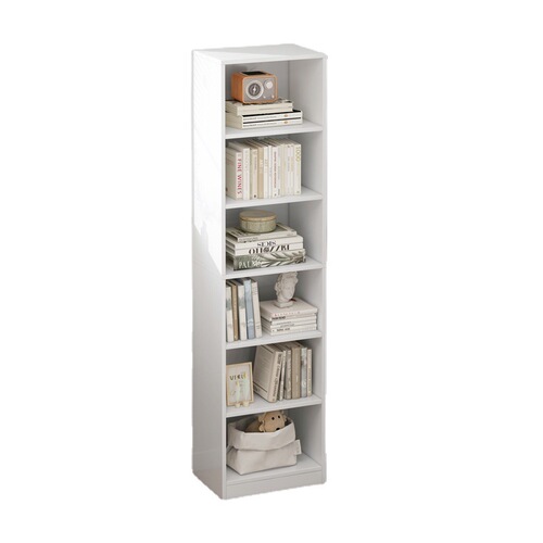 Corner bookshelf narrow version minimalist economical storage cabinet, space-saving small corner item holder bookshelf
