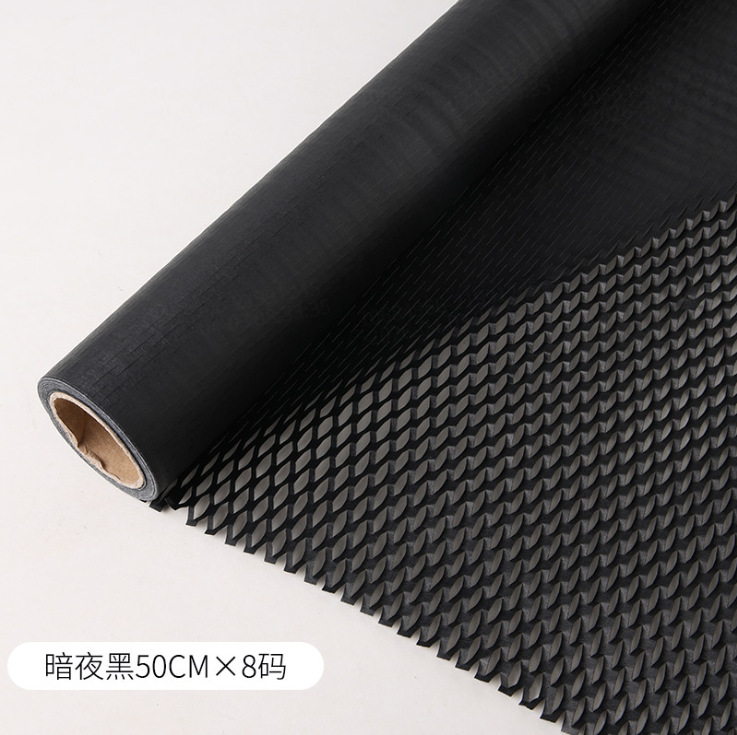 Papel de regalo de nido de abeja, papel de regalo acolchado con rejilla colorida, papel kraft de nido de abeja, venta al por mayor.