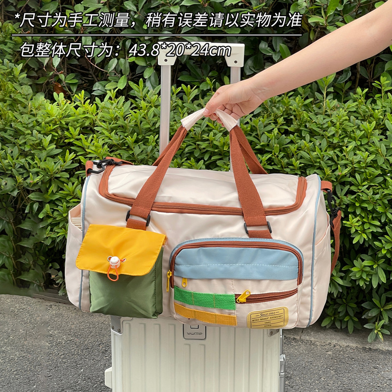 短途旅行包大容量出差旅行包手提待产收纳袋旅行便携可套拉杆加厚|undefined