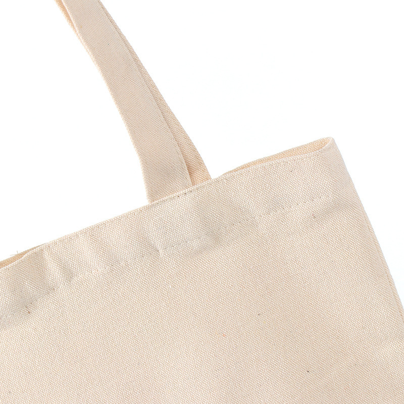 Fabricante spot en blanco bolsa de lona portátil personalizada más logotipo impresión en color ropa compras bolsa de lona bolsa de algodón personalizada