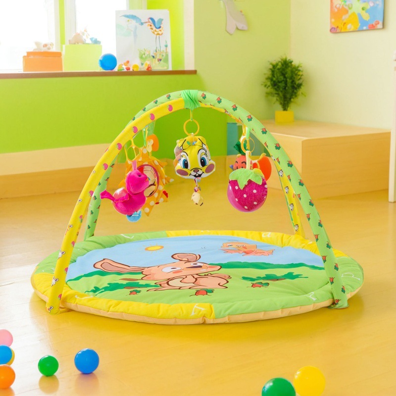 Alfombra de gateo para bebés, juguetes para bebés, regalo para el primer mes, gimnasio para bebés, 0-12 meses, tapete de juegos, entrenamiento sensorial, educativo