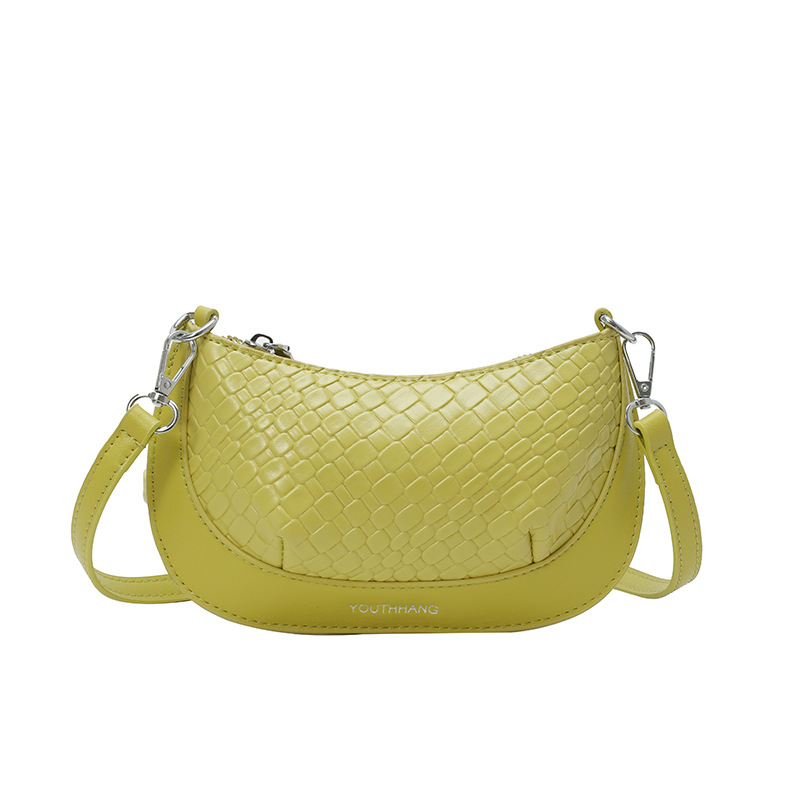 Bolsos pequeños con textura transfronteriza 2025 verano nuevo estilo bolso femenino tejido en relieve bolso de hombro transmisión en vivo del mismo estilo bolso de mensajero marea