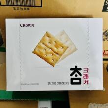 韩国进口零食品批发克丽安太口苏打饼干梳打牛扎饼休闲280g