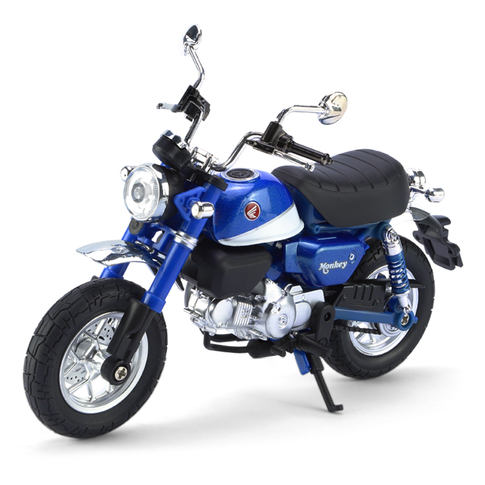 Modelo de motocicleta de aleación 1:12, motocicleta Chuanqi, simulación de amortiguador, dirección, coche de juguete para niños, caja ciega transfronteriza, dropshipping