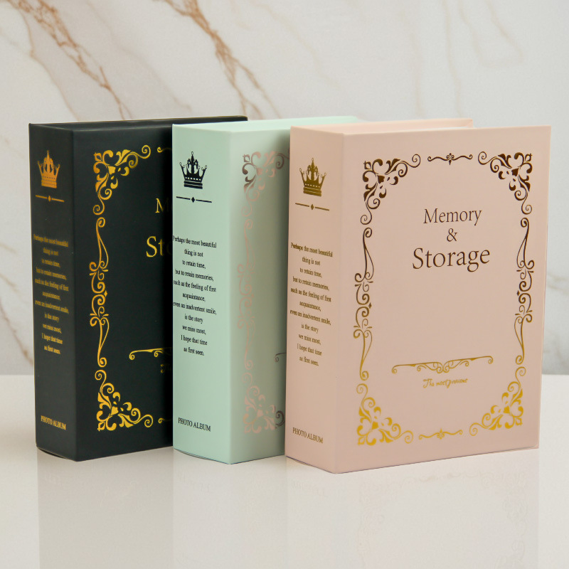 Manicai 6 inch 6 plastic 100 insert photo album classic bronzing pattern in stock wholesale cross-border generation