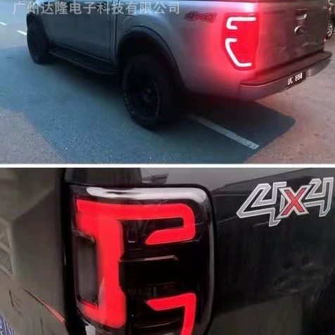 Подходит для 12-21 Ford Ranger светодиодные задние фонари Ranger с дыханием, старты