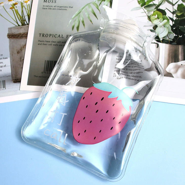 Small cartoon winter handheld water container for elementary school students, hand warmer