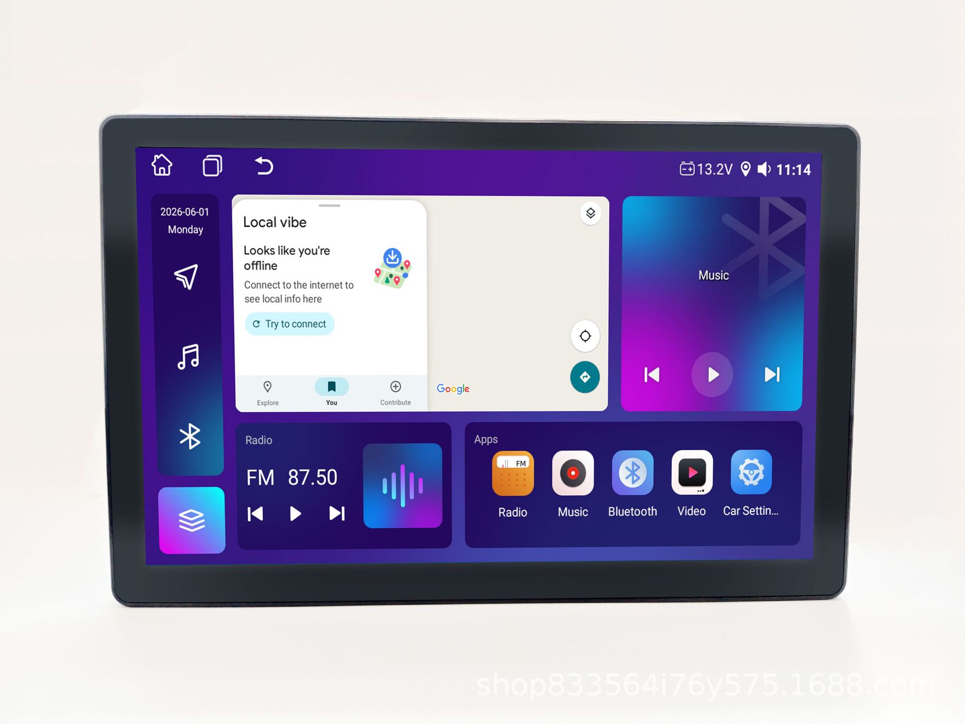 11.5inch Android Car Radio Bluetooth Navigation Music Carplay & Android Auto