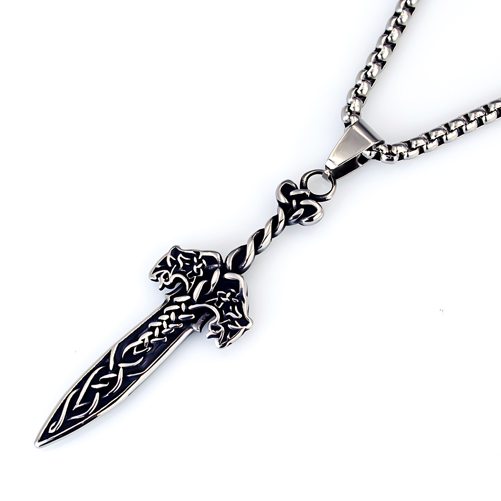 Anchor Skull Necklace Stainless Steel Pendant For Men And Women_voghion.com