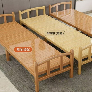 Portable Nap Bed Rental House Cool Bed Simple Bed Single Bamboo Bed Folding Outdoor Nap Double Bed Adult Home Use