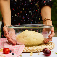 High borosilicate glass fruit salad bowl microwave oven oven baking home use egg and dough bowl soup bowl cooking bowl