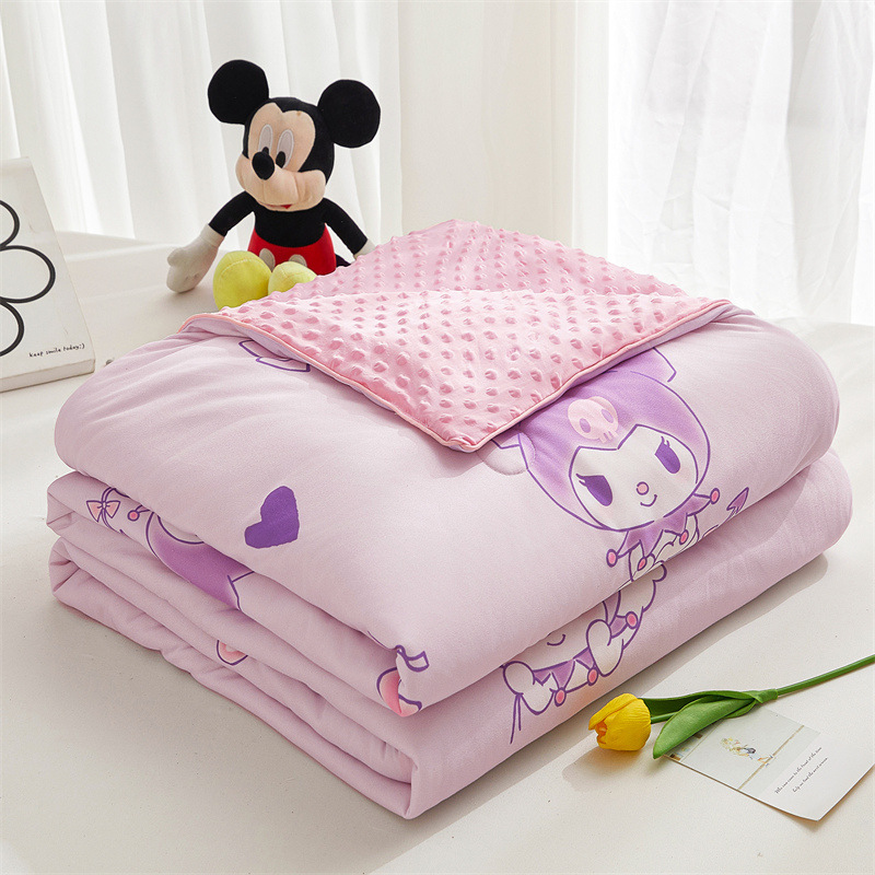 Sanrio Class A cartoon knitted cotton cool bean summer cool quilt summer cool silk single and double children's air-conditioning quilt