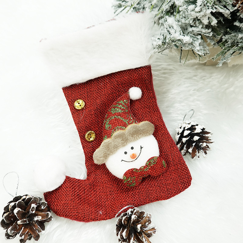 Christmas Snowman Cloth Party Christmas Socks display picture 3