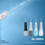 跨境外贸爆款便携式冲牙器 电动水牙线 家用口腔洗牙器400ML