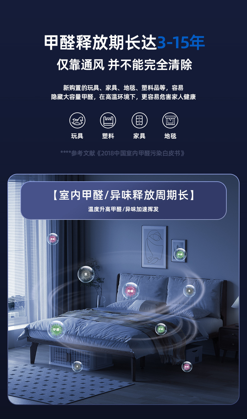 Air purifier ozone generator in addition to formaldehyde odor smoke smell new car indoor vehicle ultraviolet disinfection cross-border