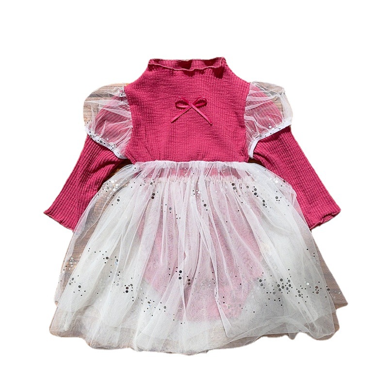 Estilo coreano ropa para niños bebé princesa mameluco vestido-año-viejo bebé de una sola pieza mullido vestido de gasa bolsa de primavera pedo pequeña falda image 6