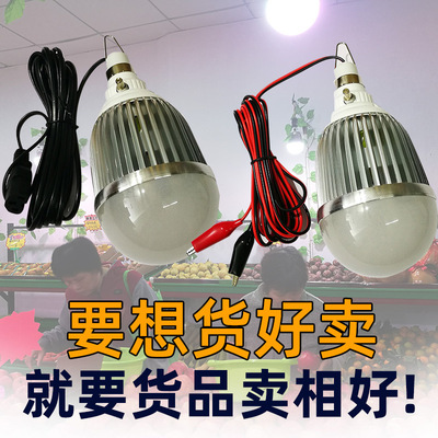 LED生鲜灯12V-85v可调光猪肉灯低压水果灯夜市地摊灯变色熟食灯泡|ms