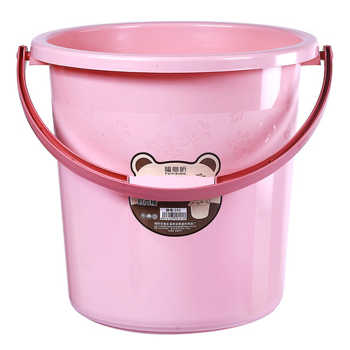 Thickened bucket large capacity portable water storage bath bucket student bucket household plastic bucket household large dormitory bucket