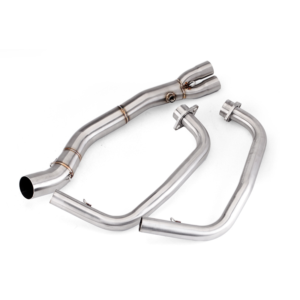 Suitable for Motorcycle Exhaust Pipe Modification Mt03 R25 R3 Front Section Small Tapered Hexagonal Tail Section 16-24 Years