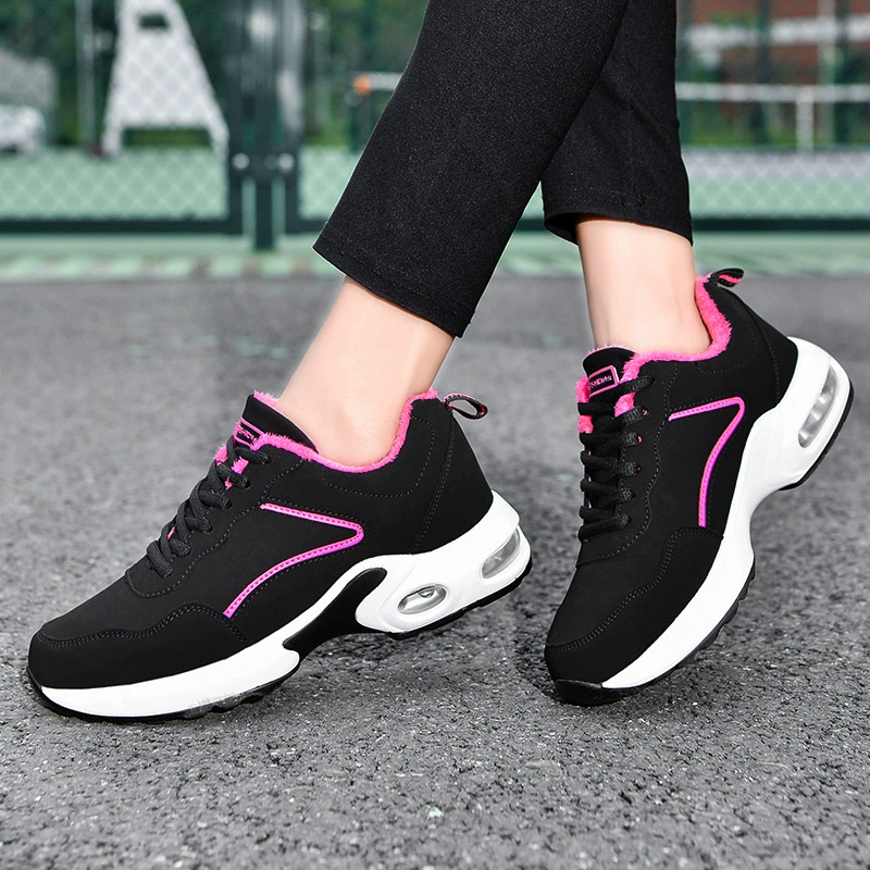 2021 трансграничная женская обувь, осенне-зимняя модная обувь на плоской подошве, Новая повседневная кожаная спортивная обувь в европейском и американском Корейском стиле на воздушной подушке