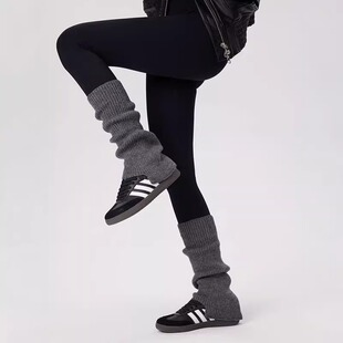 Soft Waxy Lazy Style Notch Stacked Socks Design Trapezoidal Stacked Leg Cover Wool Warm Gentle Leg Cover