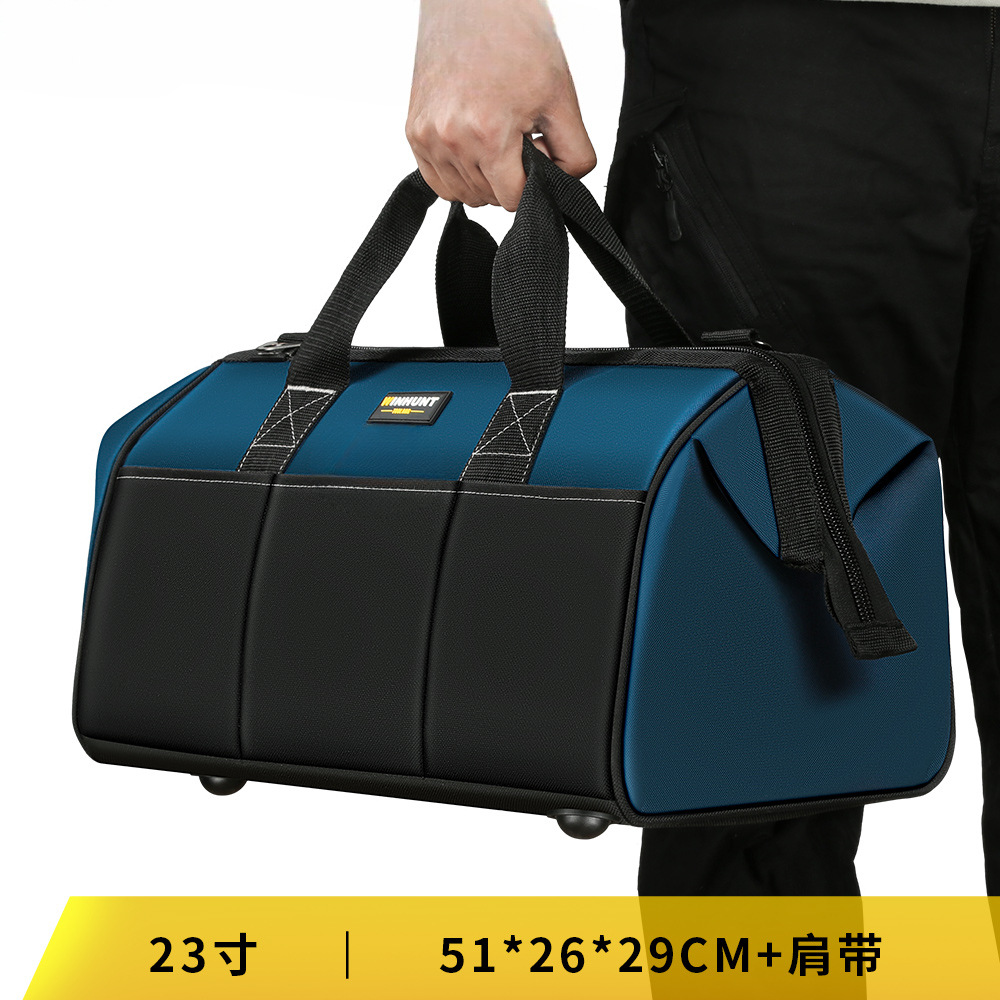 Kit de herramientas fuerte y duradero Kit de herramientas de lona gruesa caja de herramientas resistente al desgaste caja de herramientas de hardware caja de almacenamiento