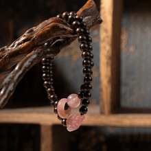 小叶紫檀DIY运转貔貅款手链首饰厂家批发规格0.6男女念珠复古风