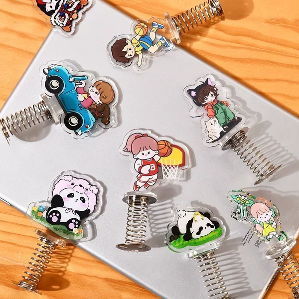 Acrylic Spring Rocker Standee Anime Star Pet Cute Creative Acrylic Desktop Ornament Customization