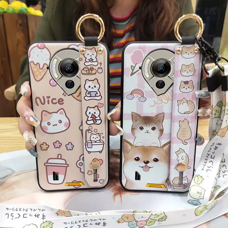 适用Oukitel欧奇WP16手机壳指环潮流硅胶支架可爱简约液态动漫