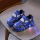 Foreign trade flashing light shoes boys 2024 spring and summer new cartoon children's shoes non-slip sneaker velcro luminous children's shoes