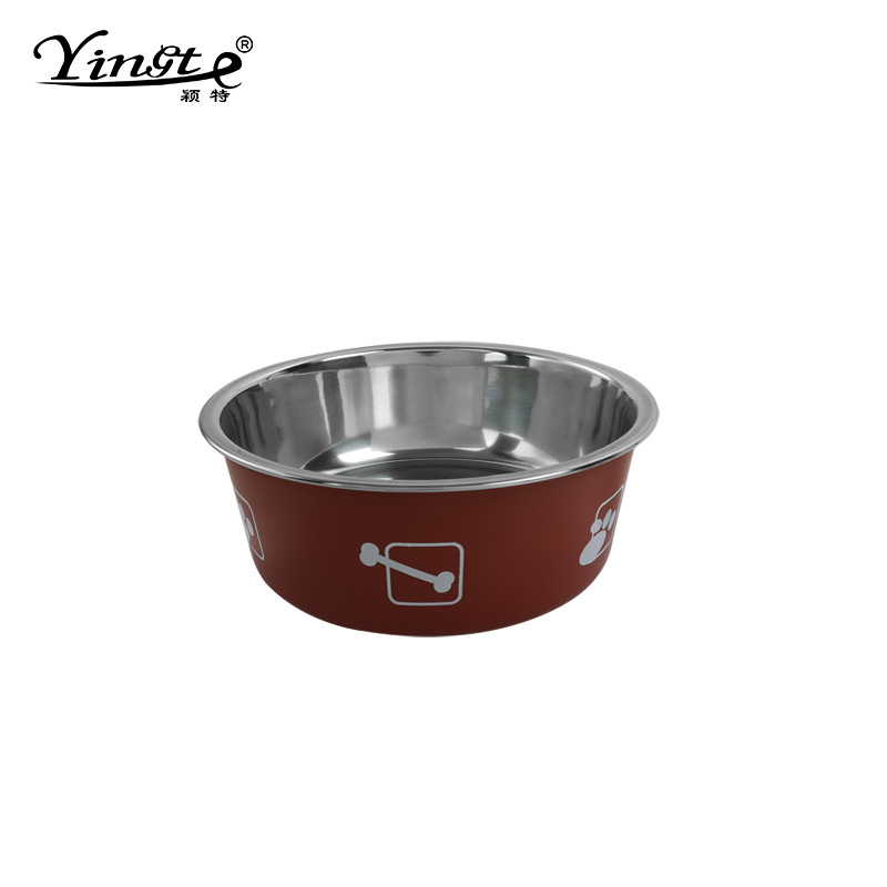 Pet Bowl de acero inoxidable gato tazón perro tazón gato tazón de gran capacidad Venta caliente tazón de comida para mascotas perro suministros para mascotas