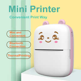 跨境学生口袋错题机无线连接小型热敏打印机条码便利贴儿便签