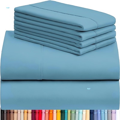 6 Piece Luxury Cooling Sheet Set (1跨境代发|ru