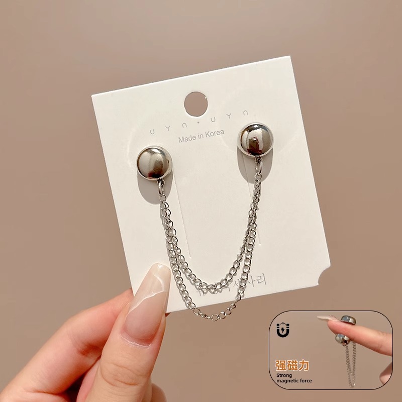 Pantalones corto pie de pantalón anti-raspazo de tierra fijación clip de brazo de borde fijación botón de pierna de fijación larga botón de pierna de absorción magnética botón sin costura