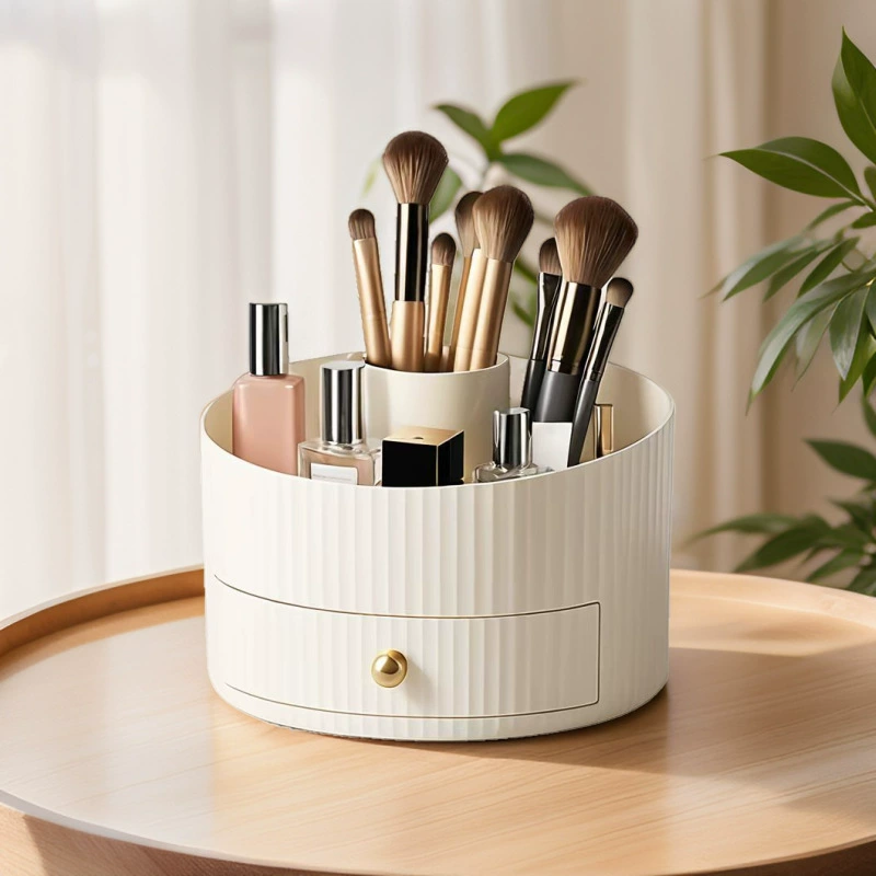 Настольный ящик для хранения, трубка для хранения кистей для макияжа, стеллаж для хранения косметики, туалетный столик, кисть для теней для век, коробка для губной помады, держатель для ручек