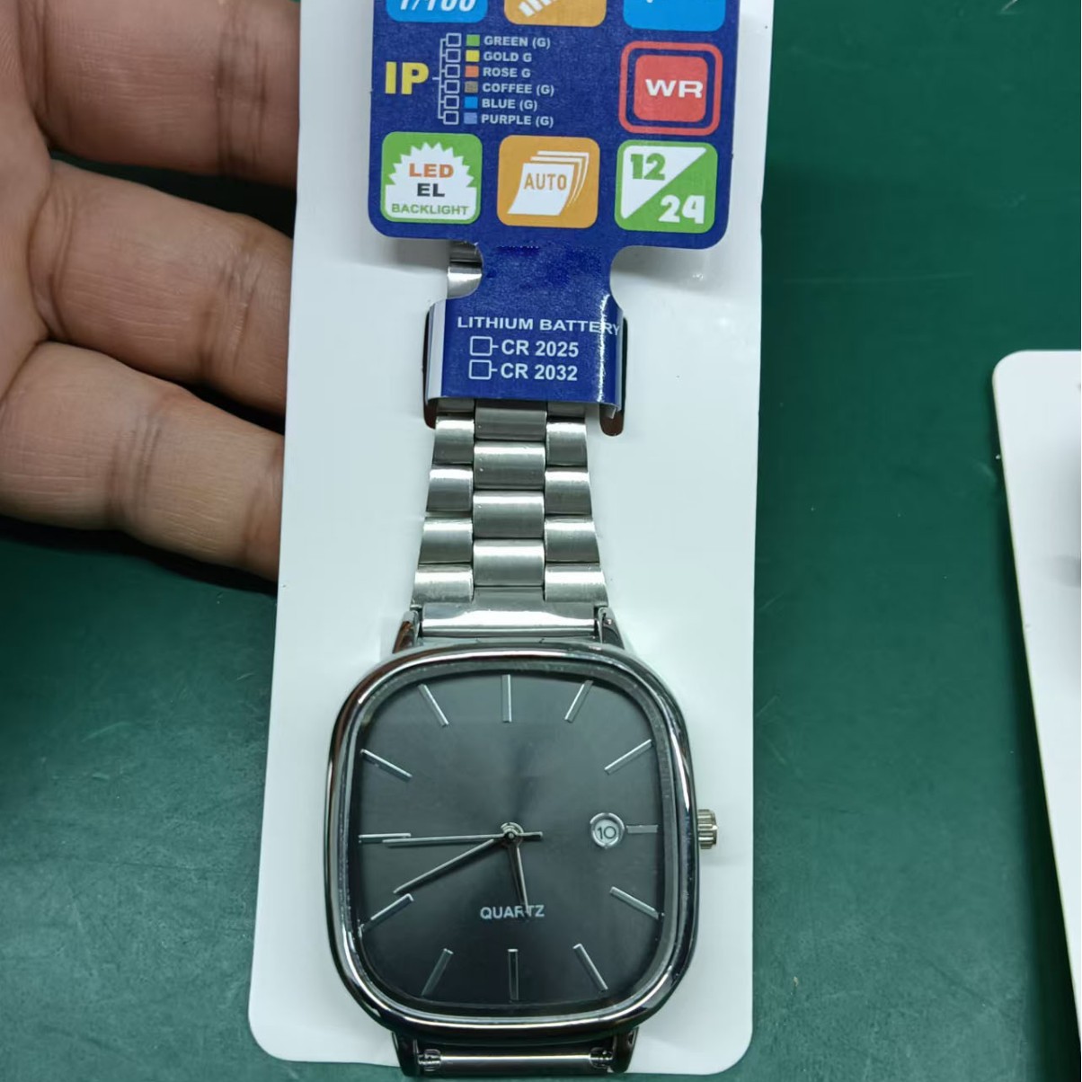 Tiktok Influencer Style Simple Retro Steel Band Electronic Watch Sports Waterproof Business Watch A-130