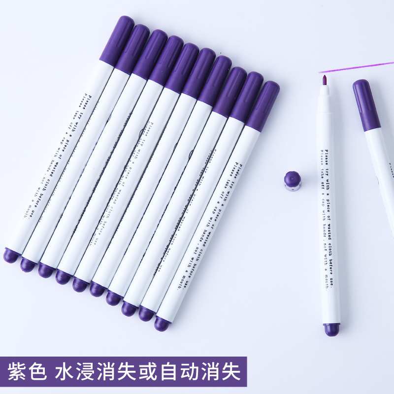 보라색 물 사라지는 펜 12개 물이 사라지거나 자동으로 사라집니다
