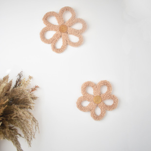 Ins Nordic Bohemian Woven Daisy Flower Wall Decoration Home Decoration Children's Room Nursery Wall Decoration