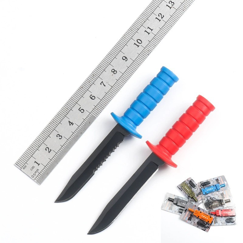 水果小刀不锈钢迷你户外刀 野营小直刀求生链子小刀多用途便携刀