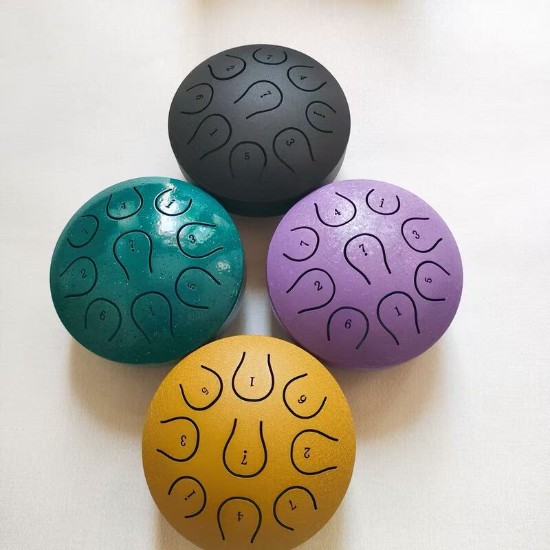 Cross-border ethereal drum mini 3inch 4inch sound percussion instrument mini hand drum ethereal drum factory direct sale Cross-border ethereal drum mini 3inch 4inch sound percussion instrument mini hand drum ethereal drum factory direct sale
