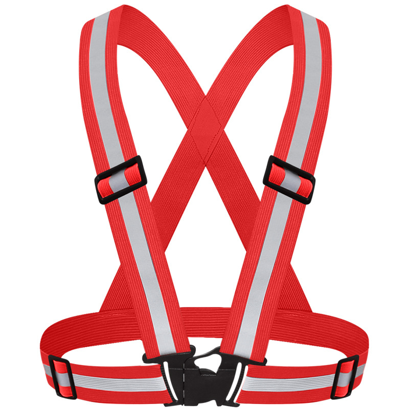 Productos transfronterizos para exteriores Correa elástica elástica reflectante Traje reflectante para correr y montar por la noche Chaleco de seguridad reflectante ajustable