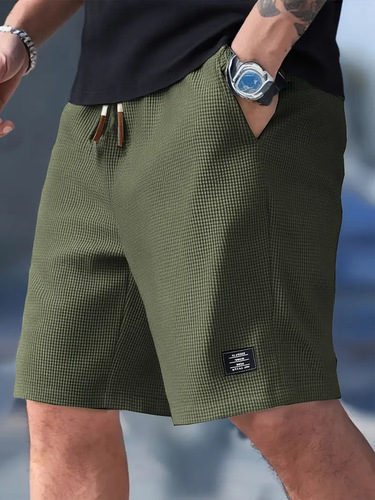 Casual sports shorts, summer all-matching quintiles, corn-grain corduroy, heavy double-layer, double-layer sports shorts